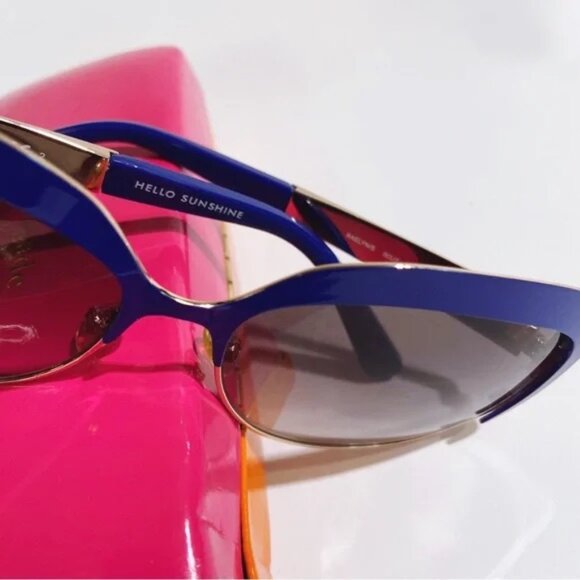 Kate Spade Raelyn Blue Sunglasses - Picture 3 of 15